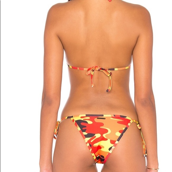 Kendall+Kylie Camo triangle top & side tie bottom - Picture 5 of 8